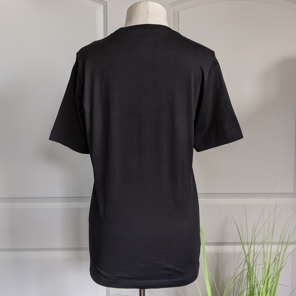 DSQUARED2 Tee Anatomical Heart Graphics Short Sleeve Rounded Collar Black M NWT - Picture 7 of 16